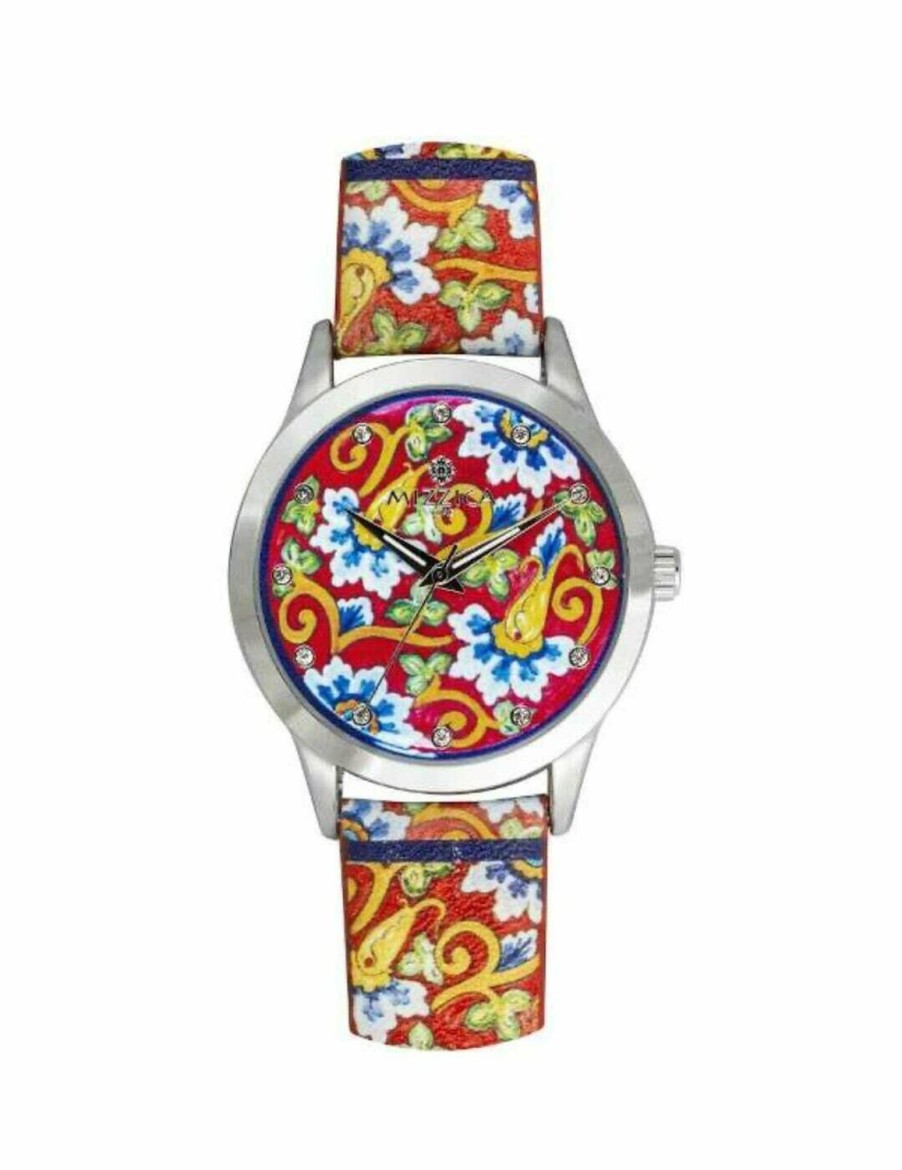 Mizzica Time Orologi Crisafi Gioielli | Orologio Mizzica Fiore Blu Mb109